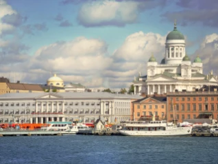 The Helsinki Cathedral in Finland